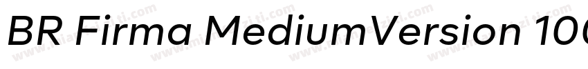 BR Firma MediumVersion 1000PS 001字体转换